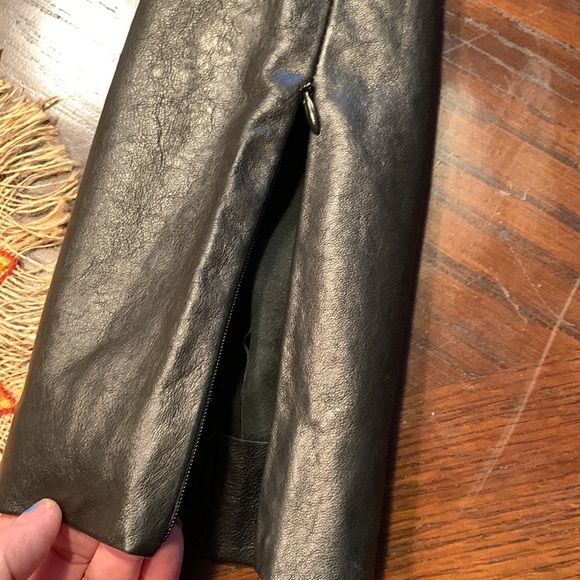 Beautiful Lamb Skin Leather crop pants size 4 NWT - Picture 6 of 13